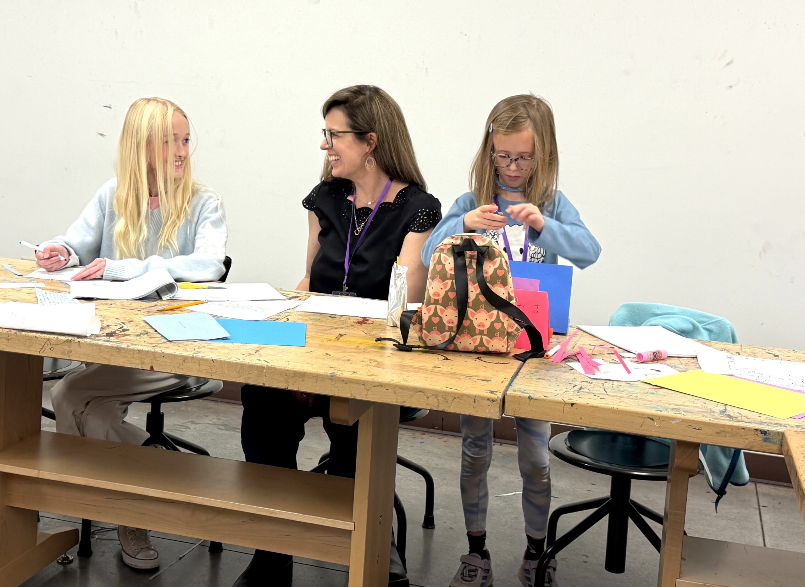 Melissa Taylor teaching writing workshop